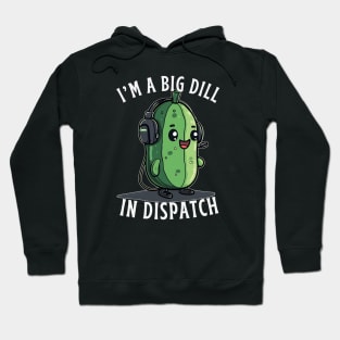 Funny Dispatcher Pun Gift for 911 Thin Gold Line First Responder Telecommunicators Hoodie